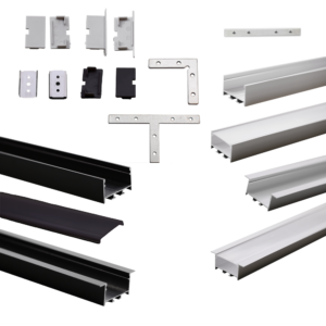 3520 Black/Silver Aluminuim Profiles