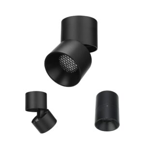 15W Pakman Tiltable Surface-Mount Round Downlight